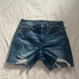 Old Navy High-Rise Blue Denim Shorts